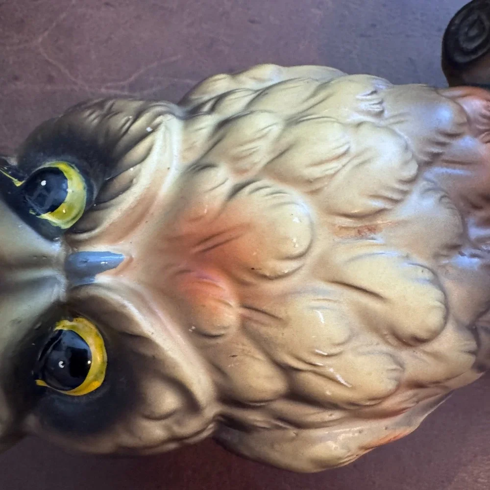 Vintage Dee Bee Co – Hand Painted Owl‎ Bank – Japan